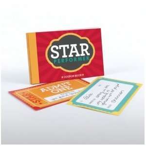  Coupon Ticket Book   Star Performer