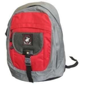  Beverly Hills Polo Club Backpack   Red/Gray: Electronics