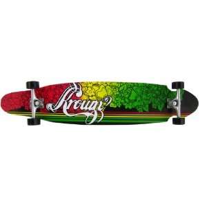  Krown Rasta Irie Kicktail Longboard (9 x 43 Inch) Sports 