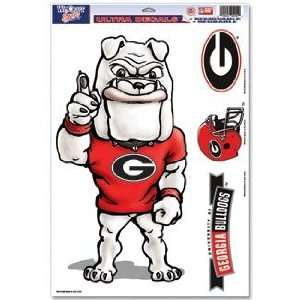  Georgia UGA Bulldogs Decal Sheet Car Window Stickers Cling 