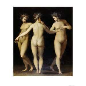  The Three Graces, Uffizi Gallery, Florence Stretched 