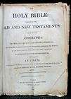 1831 antique HOLY BIBLE w/apocrypha GEORGE SECHLER ★