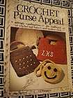 VTG RARE CROCHET PURSE APPEAL 12 PROJECTS BOOK VG  
