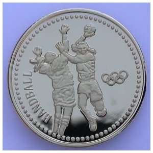  Olympic Gold Coin Handball 