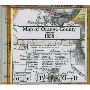  Map of Orange County, VT, 1858 CDROM: Everything Else