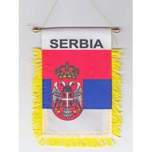  Serbia   Window Hanging Flag Automotive