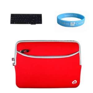 Pocket Laptop Carrying Red Sleeve for 13 inch Asus UL30,UL30A,U35,U33 