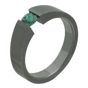   Black Titanium Wedding Band for Him and/or Her Alain Raphael Jewelry
