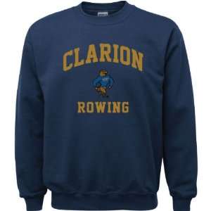  Clarion Golden Eagles Navy Youth Rowing Arch Crewneck 