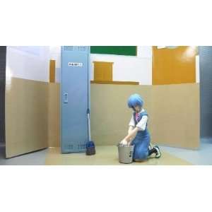  Evangelion Rei Ayanami Figure & Class Room Play Set Toys 