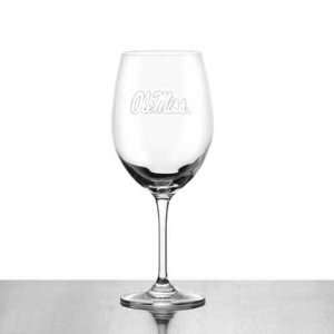  Ole Miss Red Wine Glasses   Set of 2: Sports & Outdoors