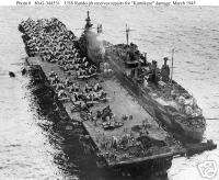 USS RANDOLPH CV15 US NAVY SHIP PHOTO WARSHIP WW2 1945  