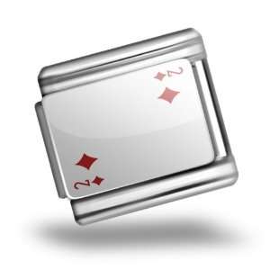  Italian Charms Original Two Diamonds   Deuce / card game 