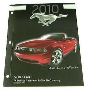 2010 10 Ford MUSTANG Package Guide BROCHURE V6 GT 