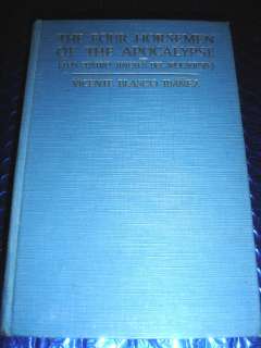 THE FOUR HORSEMEN OF THE APOCALYPSE 1918 HB BOOK ~ BY VICENTE BLASCO 