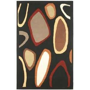   Rugs Fusion FN 1030 Black Contemporary 8 Area Rug: Home & Kitchen