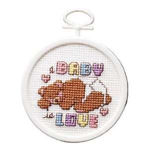  Baby Love Counted Cross Stitch Kit Arts, Crafts & Sewing