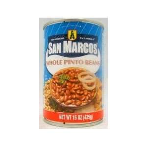 San Marcos Whole Pinto Beans 15 oz  Grocery & Gourmet Food