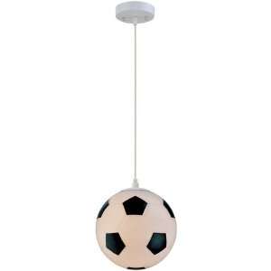   Source IK 1001 Pendant Lamp with Soccer Glass Shade: Home Improvement