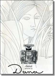 1965 Eugene Karlin Art   Ambush Perfume by Dana PrintAd  