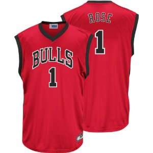  Derrick Rose Red #1 NBA Chicago Bulls Jersey: Sports 