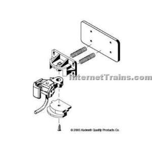  Kadee #1 Scale Sill (body) Mounted Coupler w/Centerset 