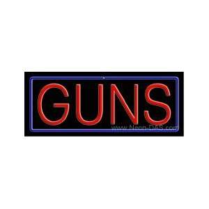  Guns Outdoor Neon Sign 13 x 32