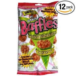 Baffles Crunchy Snacks, Cinnamon, 3.75 Ounce Bags (Pack of 12)  