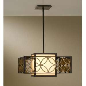   2HTBZ/PGD, Remy Large Square Pendant, 2 Light, 200 Total Watts, Bronze