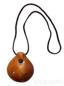 TUNED PROFESSIONAL OCARINA NECKLACE CLAY WHISTLE FLUTE  