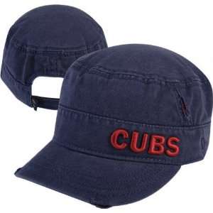  Womens Chicago Cubs Ripped Military Adjustable Cap Sports 