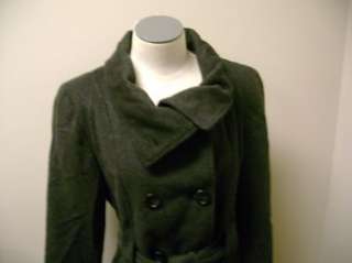 Jones New York Belted Double Skirt 3/4 Wool Coat 6 NWT  