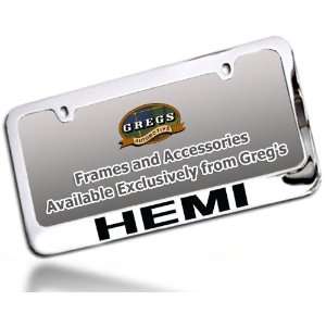  Dodge HEMI License Plate Frame (Chrome Brass): Automotive