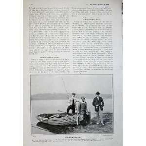  1907 Men Fishing Trout Blagden Lake Bristol Boat Cyril 