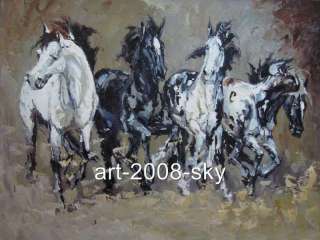 Original abstract Animal oil painting arthorse36x48  