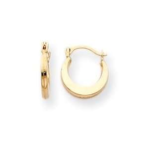  Small Hoop Earrings in 14k Yellow Gold: Jewelry