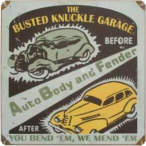   Garage BKG 147 12 Vintage Auto Body Shop Metal Sign: Automotive
