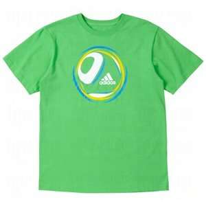  adidas Mens Ball Jersey T Shirts Intense Green/Small 