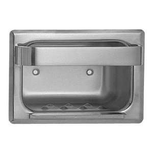   Duty Recessed Stainless Steel Soap Dish Bar: With, Wall Type: Wet Wall