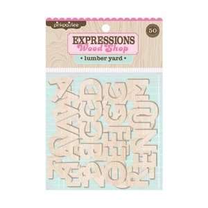 Pink Paislee Wood Shop Expressions Laser Cut Alphabets Lumber Yard 1 