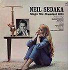 NEIL SEDAKA sings his greatest hits LP 12 track but sleeve is worn on 