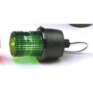 Federal Signal Low Profile Strobe Light, Surface mount , Green:  