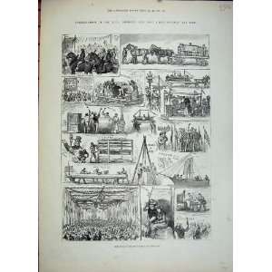  1881 Salvation Army Barnsley Rullymen Horse Cart Miners 