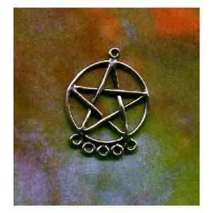  Sterling Pentacle Pentagram Chandelier Wiccan Jewelry 5 