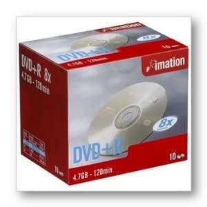  10 Pack DVD+R 4.7GB 8X in Slim Jewel Cases Electronics
