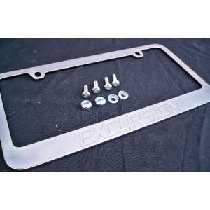  Ford Excursion Chrome Metal License Plate Frame with Screw 