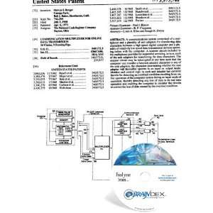   Patent CD for COMMUNICATION MULTIPLEXER FOR ONLINE DATA TRANSMISSION