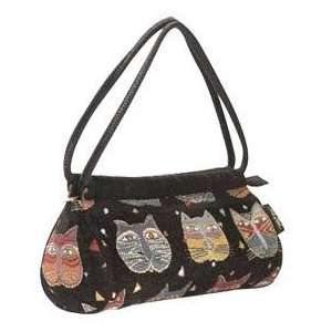  Laurel Burch Tapestry Long Sachel Tote Feline Faces By The 