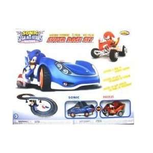  Sonic The Hedgehog Vs Knuckles The Echidna Slot Car Set: Toys & Games