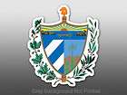 Cuba Crest Sticker   decal coat of arms bumper island
